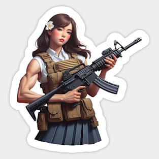 Tactical Girl Sticker